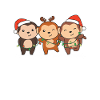 Frohe Weihnachten Affe Heiligabend Affen