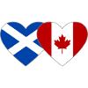 Scotland Canada Flag Heart