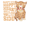 Sleepy Eyes Happy Heart Cat
