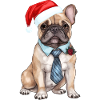 Bouledogue français de Noël