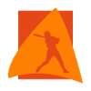Baseball Softballspieler Softballschläger