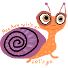 Schnecke mit Spruch