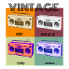 Radio Cassette Player, Retro