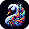 Schwan Tier Vogel Bunt Comic