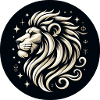 Lion Head Stars Drawn