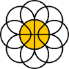 Basketball Daisy Flower Mandala