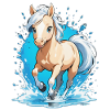 cheval au galop - equitation