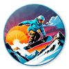 Snowboarding, snow and skiing