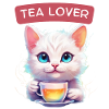 Chat au thé