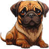 Pug Portrait