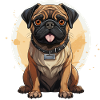 Mops Porträt
