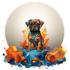 Pug Portrait