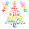 Rainbow Christmas Tree