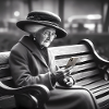 Granny with smartphone