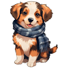 Dog in winter