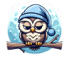 Hibou Nightcap Sleeping Owl Lune