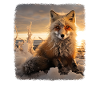 Foxes realistic fox