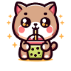 Chat Bubble Tea Boba Kawaii