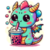 Boba Tea Dragon Kawaii