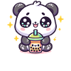 Panda Bubble Tea Boba Kawaii