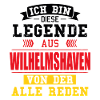 Stadt Wilhelmshaven Deutschland Legende Spruch