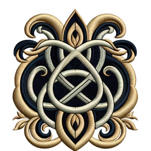 Elegant Swirl Crest