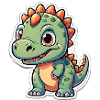Friendly dinosaur puppy