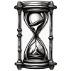 Sanduhr / Zeitmesser / Antik /Sandkörner / Ablauf