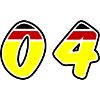 4 Number symbol Germany