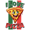 Amo la pizza al taglio faccia risate pizzeria