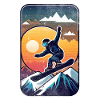 Snowboarding, snow and skiing