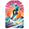 Snowboarding, snow and skiing