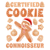 Gingerbread Man Certified Cookie Connoisseur