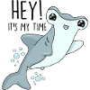 Funny hammerhead shark