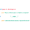 Code du programme Papa développeur