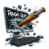 Rage Quit Screen - Gamer Gift