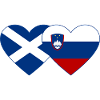 Ecosse Slovénie Drapeau Coeur