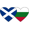 Ecosse Bulgarie Drapeau Coeur