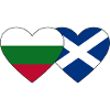 Bulgaria Scotland Flag Heart