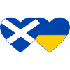 Scotland Ukraine Flag Heart