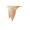 Beige Abstract Hummingbird