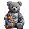 3 ours en peluche