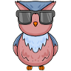 Eule mit Brille