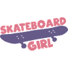 Fille de skateboard