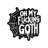 Edgy Gothic Slogan Tee - Bold Statement Spiderweb
