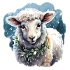 Agneau dans la neige