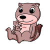 Weasel Family - Weasel with Baby