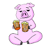Schwein mit Bier