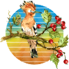 Bunter Vogel