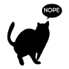 Cat says No